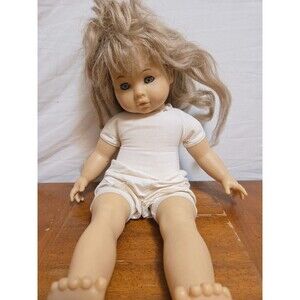 Zapf Creation Blonde Toddler 19” Doll 1985 West Germany Vintage